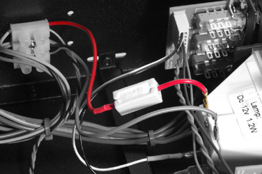 Meter Lamp Wire with Resistor